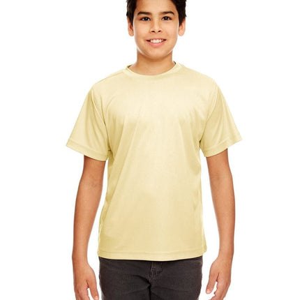 UltraClub 8420Y: Youth Cool & Dry Sport Performance Interlock T-Shirt