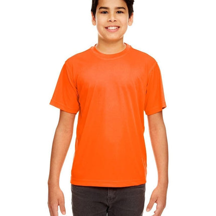 UltraClub 8420Y: Youth Cool & Dry Sport Performance Interlock T-Shirt