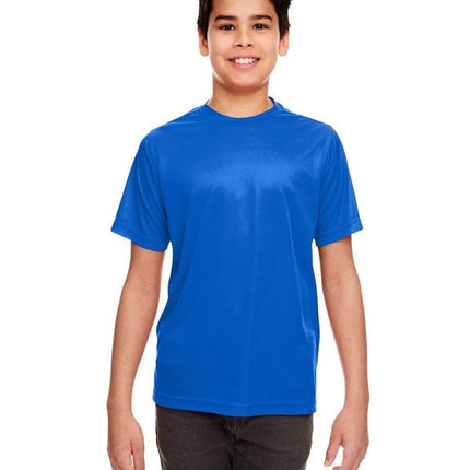 UltraClub 8420Y: Youth Cool & Dry Sport Performance Interlock T-Shirt