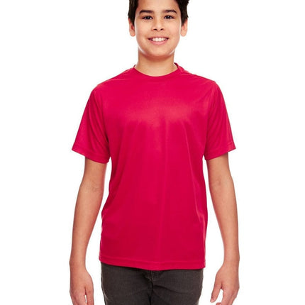UltraClub 8420Y: Youth Cool & Dry Sport Performance Interlock T-Shirt