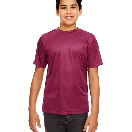 UltraClub 8420Y: Youth Cool & Dry Sport Performance Interlock T-Shirt
