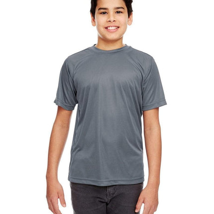 UltraClub 8420Y: Youth Cool & Dry Sport Performance Interlock T-Shirt