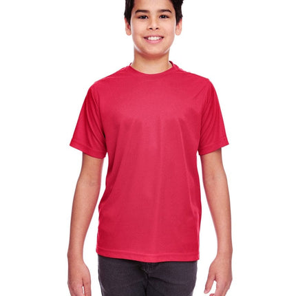 UltraClub 8420Y: Youth Cool & Dry Sport Performance Interlock T-Shirt