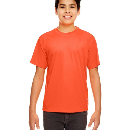 UltraClub 8420Y: Youth Cool & Dry Sport Performance Interlock T-Shirt