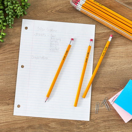 #2 HB Unsharpened Wood Pencils, Yellow, 24 Count