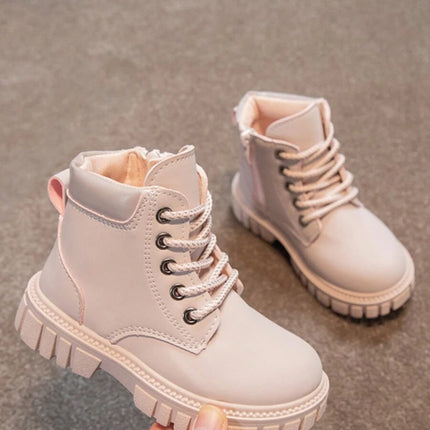 Autumn & Winter New Arrival Girls'  Boots, Casual & Comfortable Shoes For Students, High-Top Boots For Big Kids, Street Style Motorcycle Short Boots For Boys