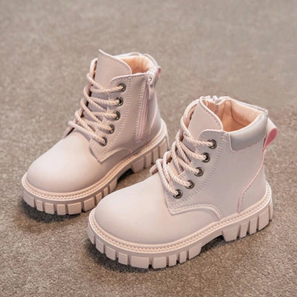Autumn & Winter New Arrival Girls'  Boots, Casual & Comfortable Shoes For Students, High-Top Boots For Big Kids, Street Style Motorcycle Short Boots For Boys