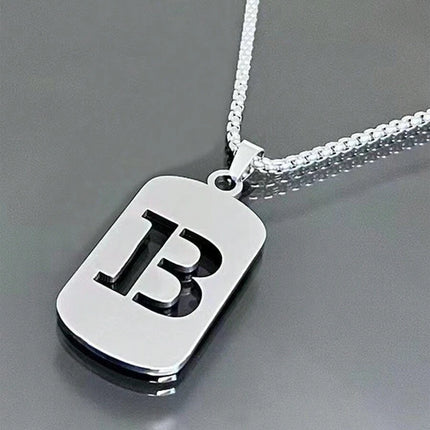 1pc A-Z 26 Letter Pendant Necklace, Titanium Steel Chain, Unisex Student Couple Accessories, Minimalist & Versatile Design,