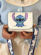 1pc Disney Stitch Cartoon Fashion Kids One Shoulder Crossbody Snack Bag, Cute & Stylish For Girls