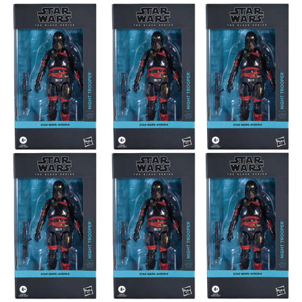 Star Wars The Black Series Night Trooper ARMY BUILDER CASE OF 6 Kids in Boots