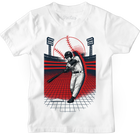 Home Run Hitter Baseball T-Shirt for Boys – White Graphic Sports Tee | Youth Sizes