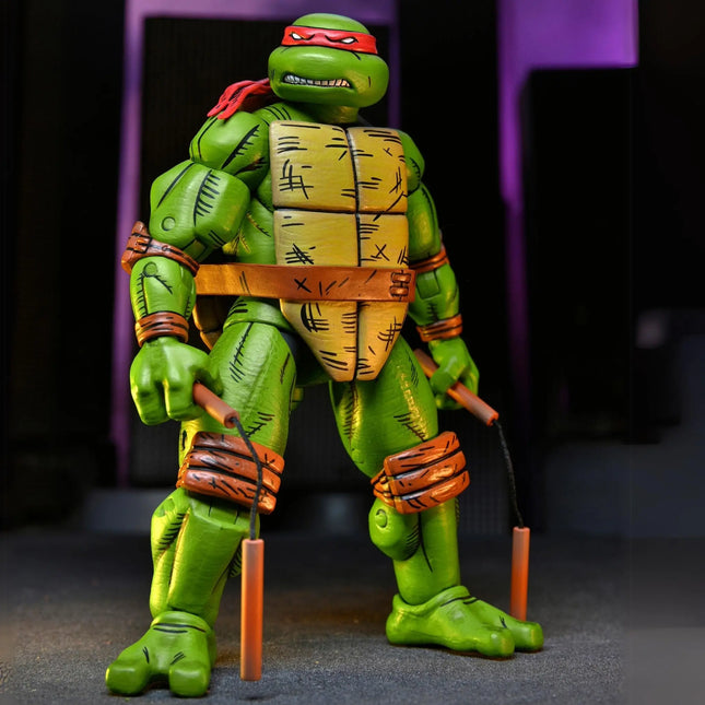 NECA Teenage Mutant Ninja Turtles Michelangelo (Mirage Comics) Kids in Boots