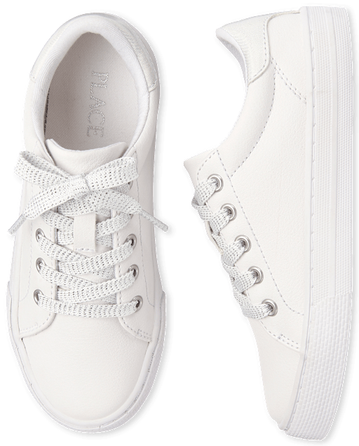 Girls Low Top Sneakers - whiteGirls Low Top Sneakers - white
