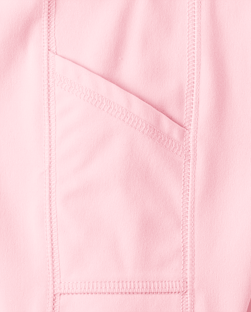 Girls Quick Dry High Rise Bike Shorts - pinkGirls Quick Dry High Rise Bike Shorts - pink