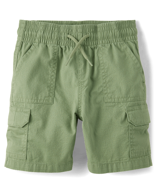 Boys Pull On Cargo Shorts - greenBoys Pull On Cargo Shorts - green