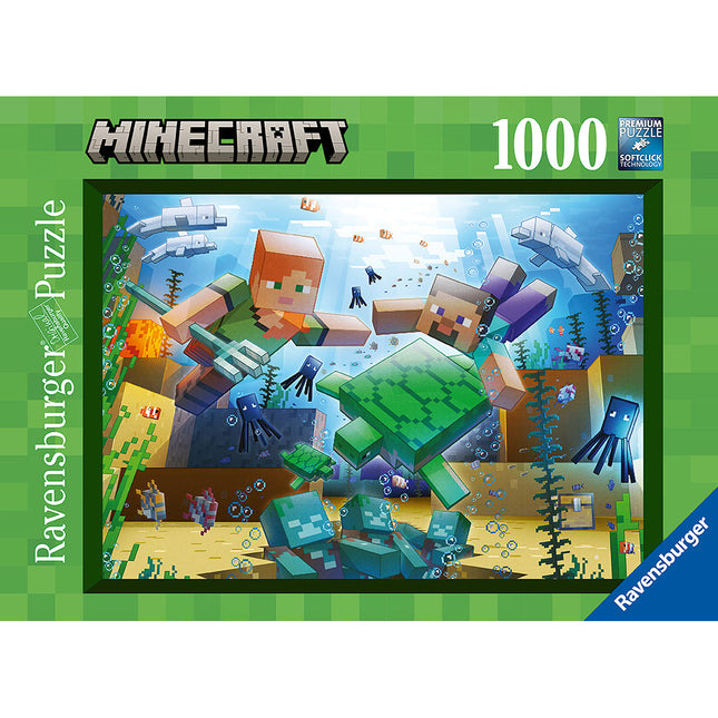 Minecraft Mosaic 1000 Piece Puzzle