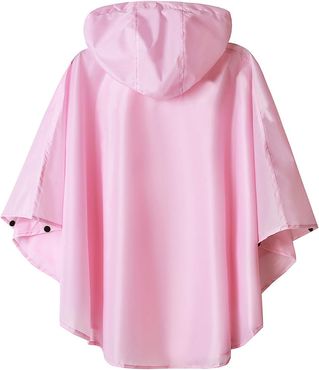 Lightweight Kids Rain Poncho Jacket Waterproof Outwear Rain Coat