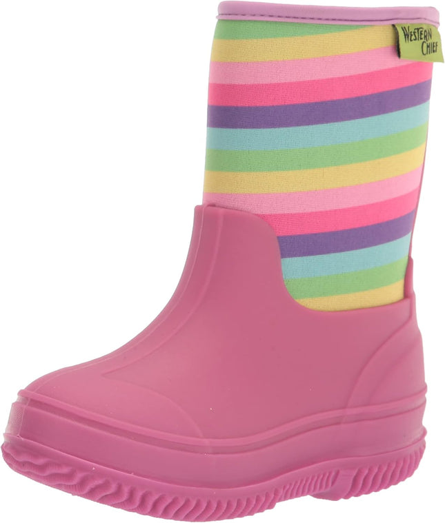 Western Chief Kids Freestyle Neoprene Outdoor Boot, Lightweight, Kid Friendly for Boys and Girls Waterproof Boot for Rain, Mud, Cold Weather, Snow