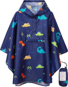 Lightweight Kids Rain Poncho Jacket Waterproof Outwear Rain Coat