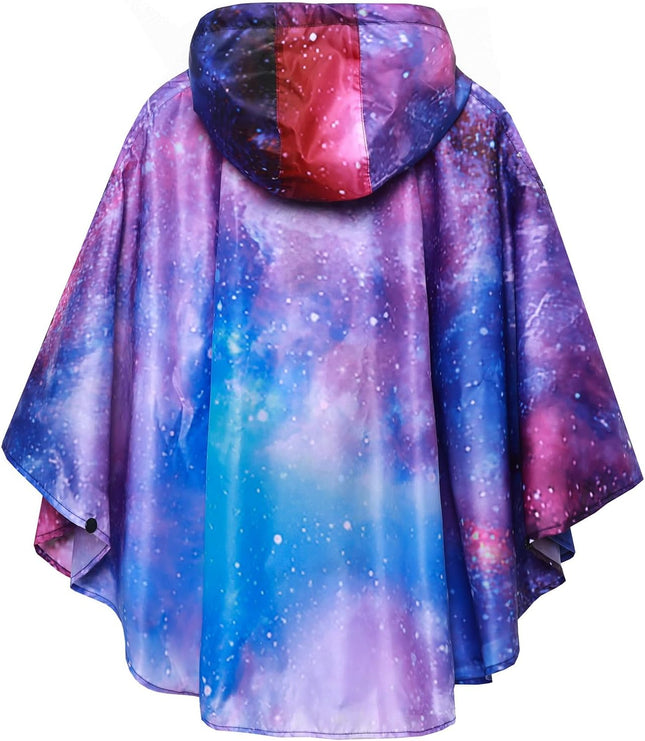 Lightweight Kids Rain Poncho Jacket Waterproof Outwear Rain Coat