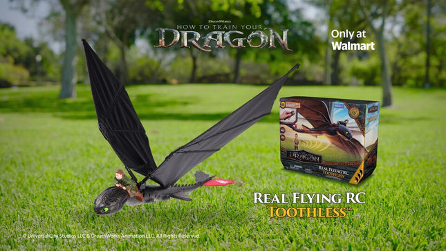 Dreamworks Dragons, How to Train Your Dragon, Remote Control Flying Toothless Toy, Walmart Exclusive