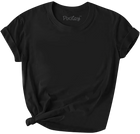 Girls Solid Color Short Sleeve T-Shirt