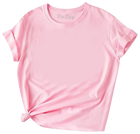 Girls Solid Color Short Sleeve T-Shirt