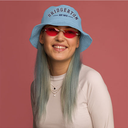 Bridgerton Varsity Bucket Hat [Slate Blue]
