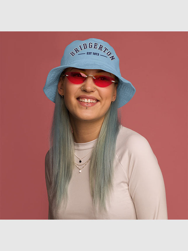Bridgerton Varsity Bucket Hat [Slate Blue]