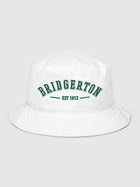 Bridgerton Varsity Bucket Hat [White]