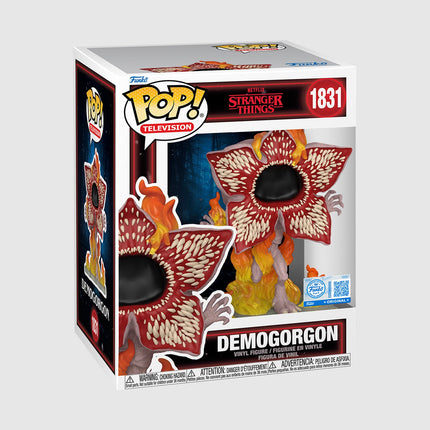 Stranger Things Exclusive Demogorgon On Fire Funko Pop! Premium Figure