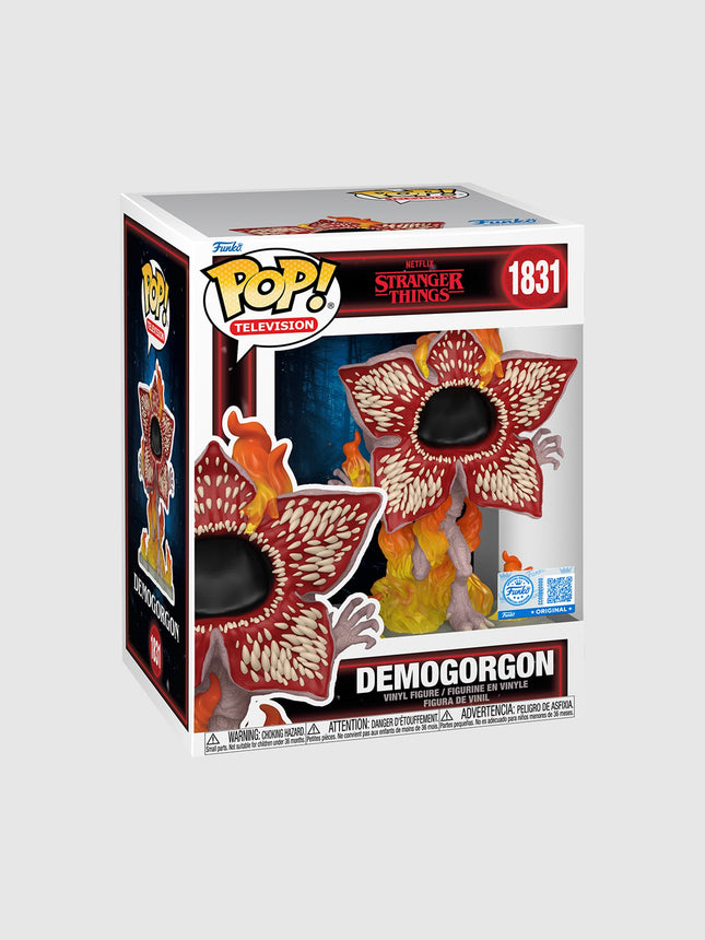 Stranger Things Exclusive Demogorgon On Fire Funko Pop! Premium Figure