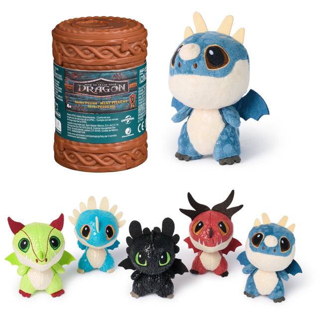 Dreamworks Dragons How to Train Your Dragon, 3" Mini Surprise Plush Toy (1 of 5 Styles)