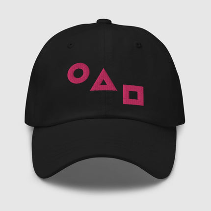 Squid Game Logos Dad Hat [Black]