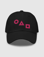 Squid Game Logos Dad Hat [Black]
