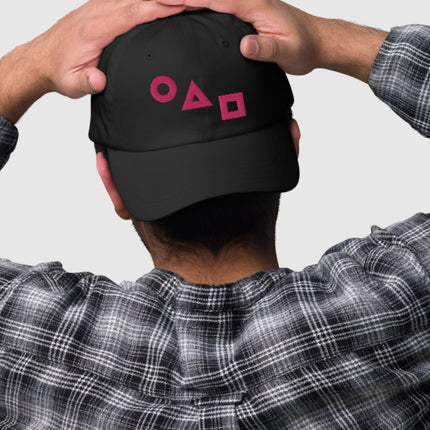 Squid Game Logos Dad Hat [Black]