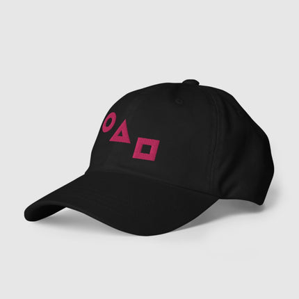 Squid Game Logos Dad Hat [Black]