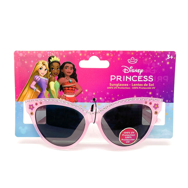Disney Princess Girl's Fashion Sunglasses, Pink with Rhinestones