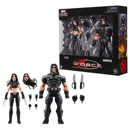 Marvel Legends Series X-Force X-23 & Warpath 2-Pack Kids in Boots