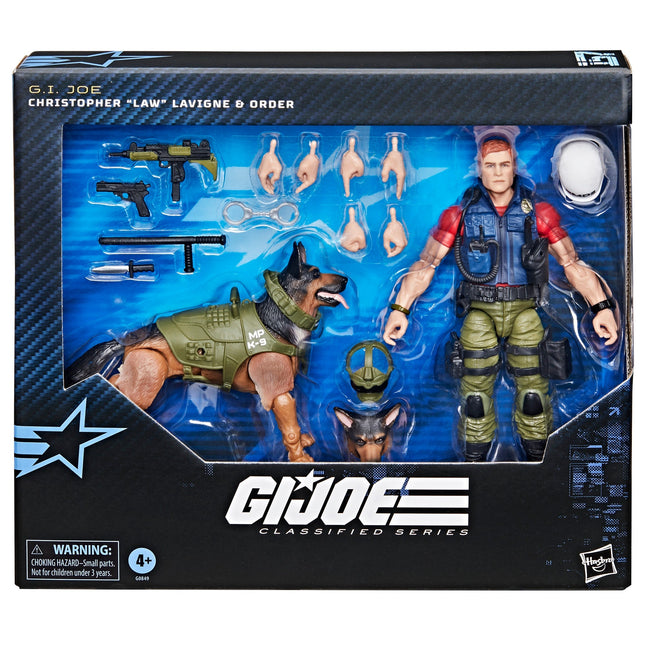 G.I. Joe Classified Series #157 Christopher "Law" Lavigne & "Order" (German Shepherd Dog) Kids in Boots