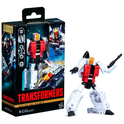 Transformers Age of the Primes Deluxe Class Aerialbot Slingshot Kids in Boots