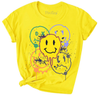 Girls Smiley Face Short Sleeve T-Shirt
