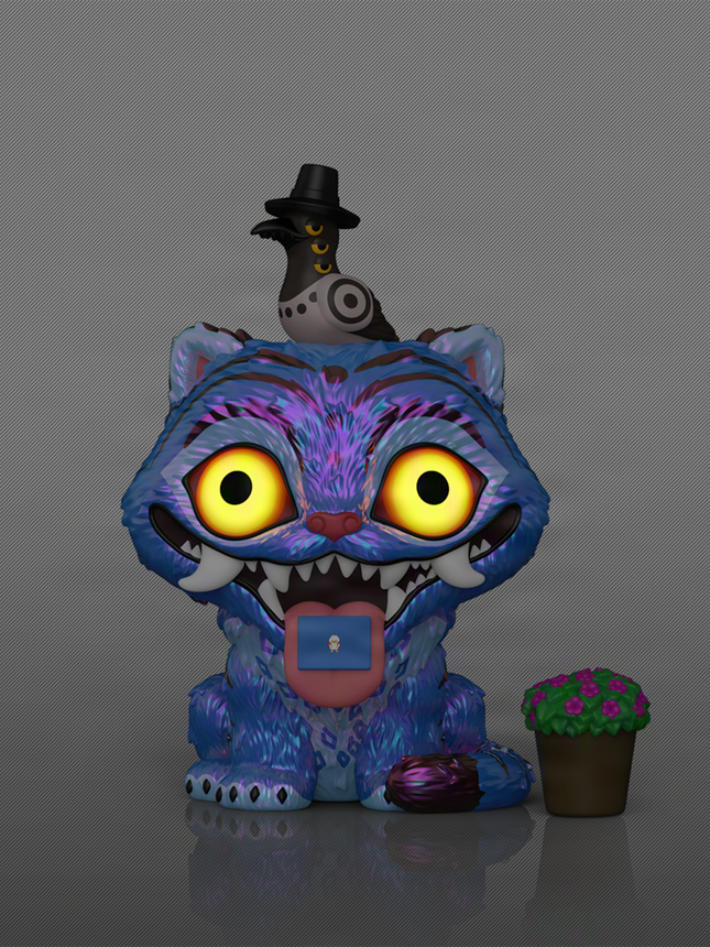 KPop Demon Hunters Derpy Tiger with Sussie Glow in the Dark Funko Pop! Premium Figure