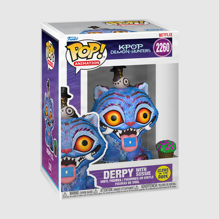 KPop Demon Hunters Derpy Tiger with Sussie Glow in the Dark Funko Pop! Premium Figure