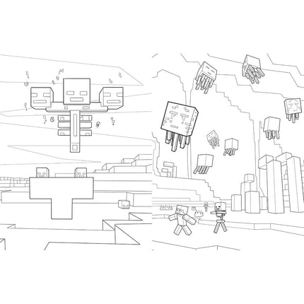 Official Minecraft Coloring Adventures Paperback Book: Create, Explore, Color!