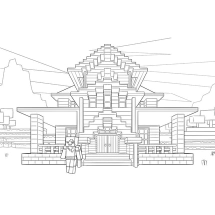 Official Minecraft Coloring Adventures Paperback Book: Create, Explore, Color!