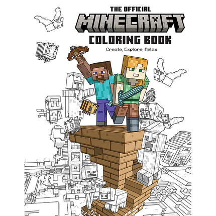 Official Minecraft Coloring Paperback Book: Create, Explore, Relax!