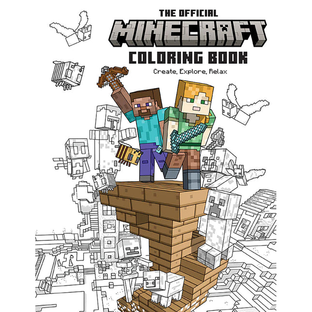 Official Minecraft Coloring Paperback Book: Create, Explore, Relax!