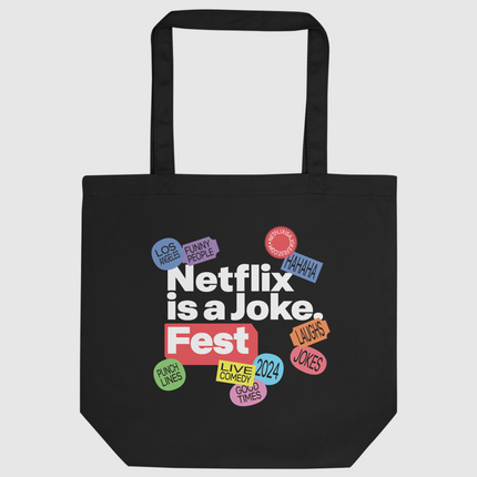 Netflix is A Joke Eco Tote Bag [Black]