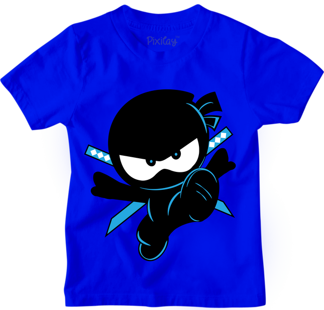Ninja Kidz Graphic Tee, Cotton/Poly Blend Graphic T-Shirt for Kids